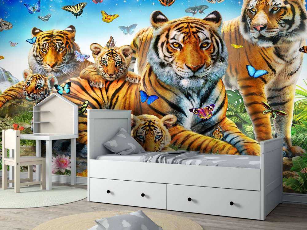 Tigers At Twilight