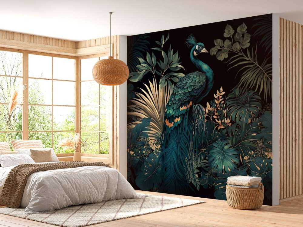 Nächtliche Schönheit des Pfauens