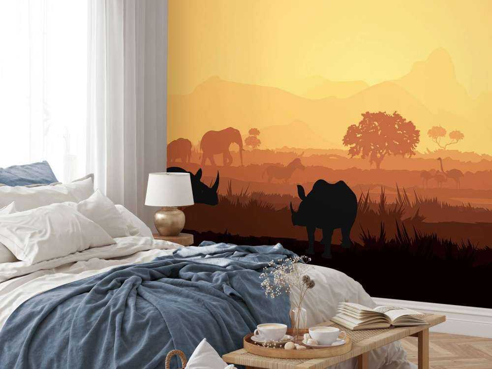 Wildtiere in der Savanne