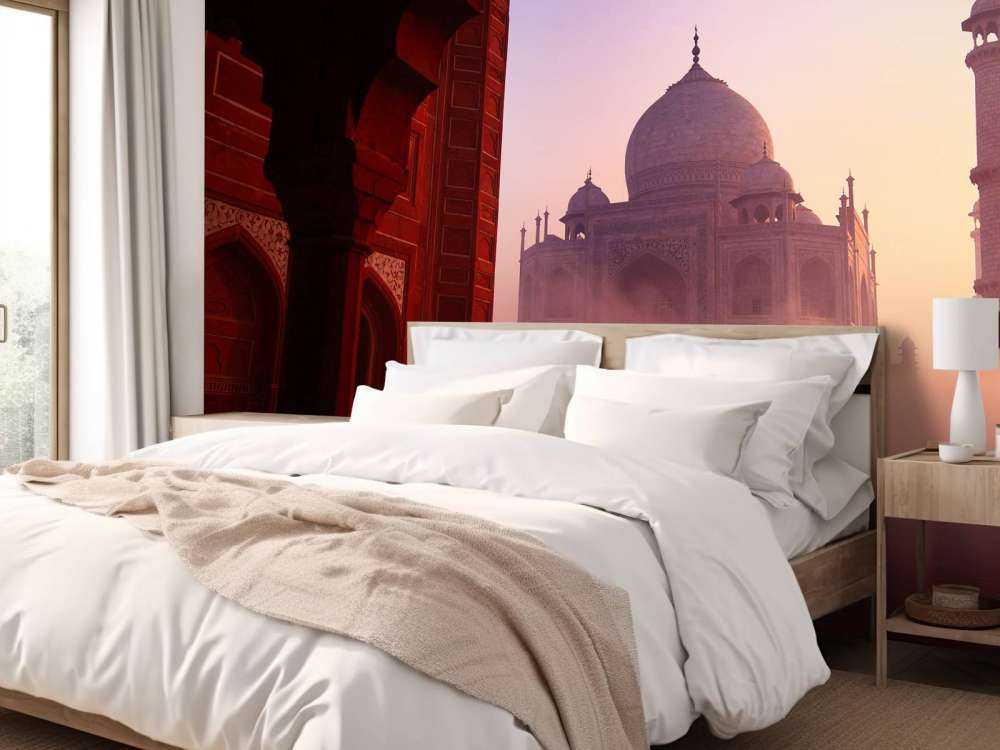 Taj Mahal bei Sonnenaufgang