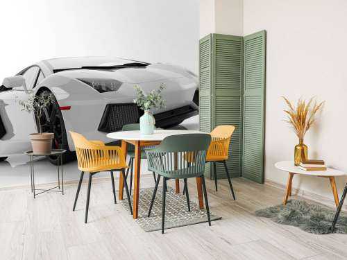 Weißes Superauto