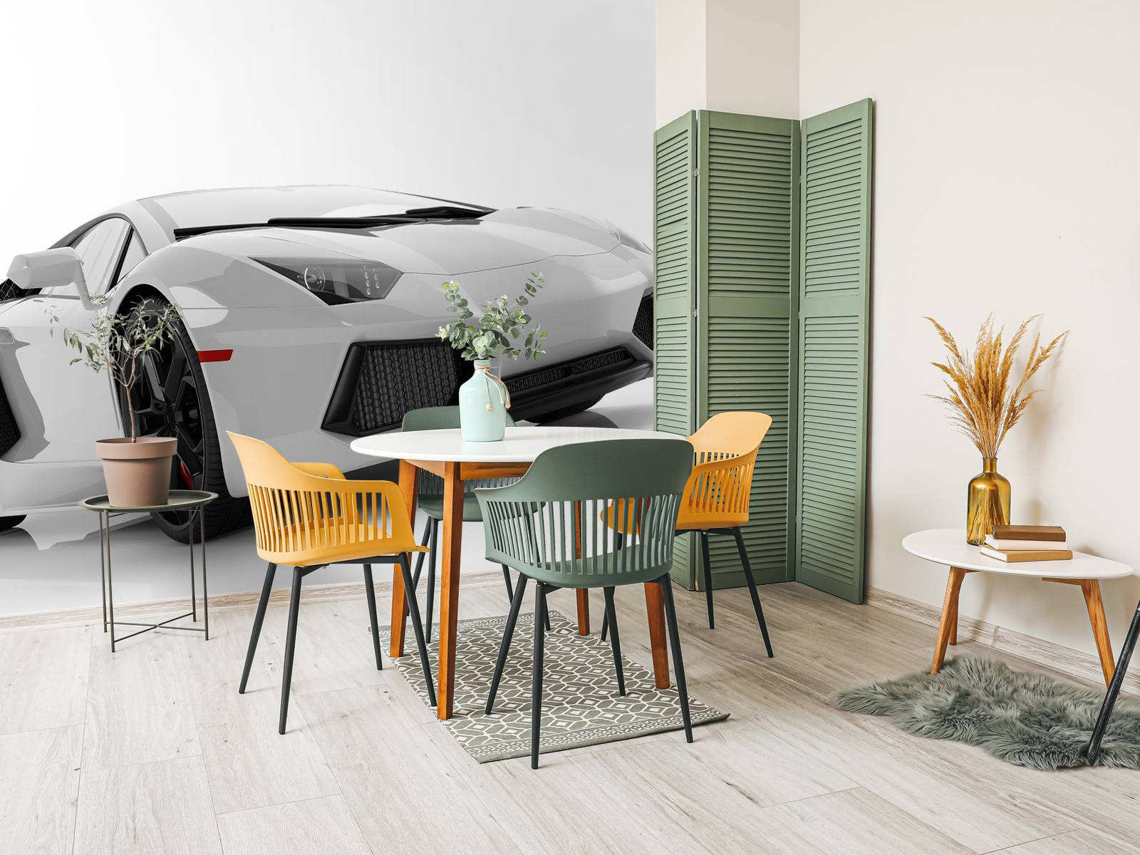 Weißes Superauto