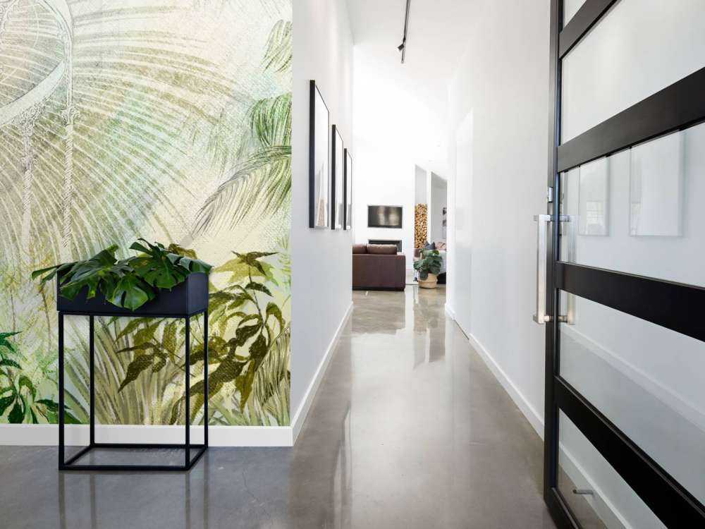 Gewächshaus mit tropischen Pflanzen