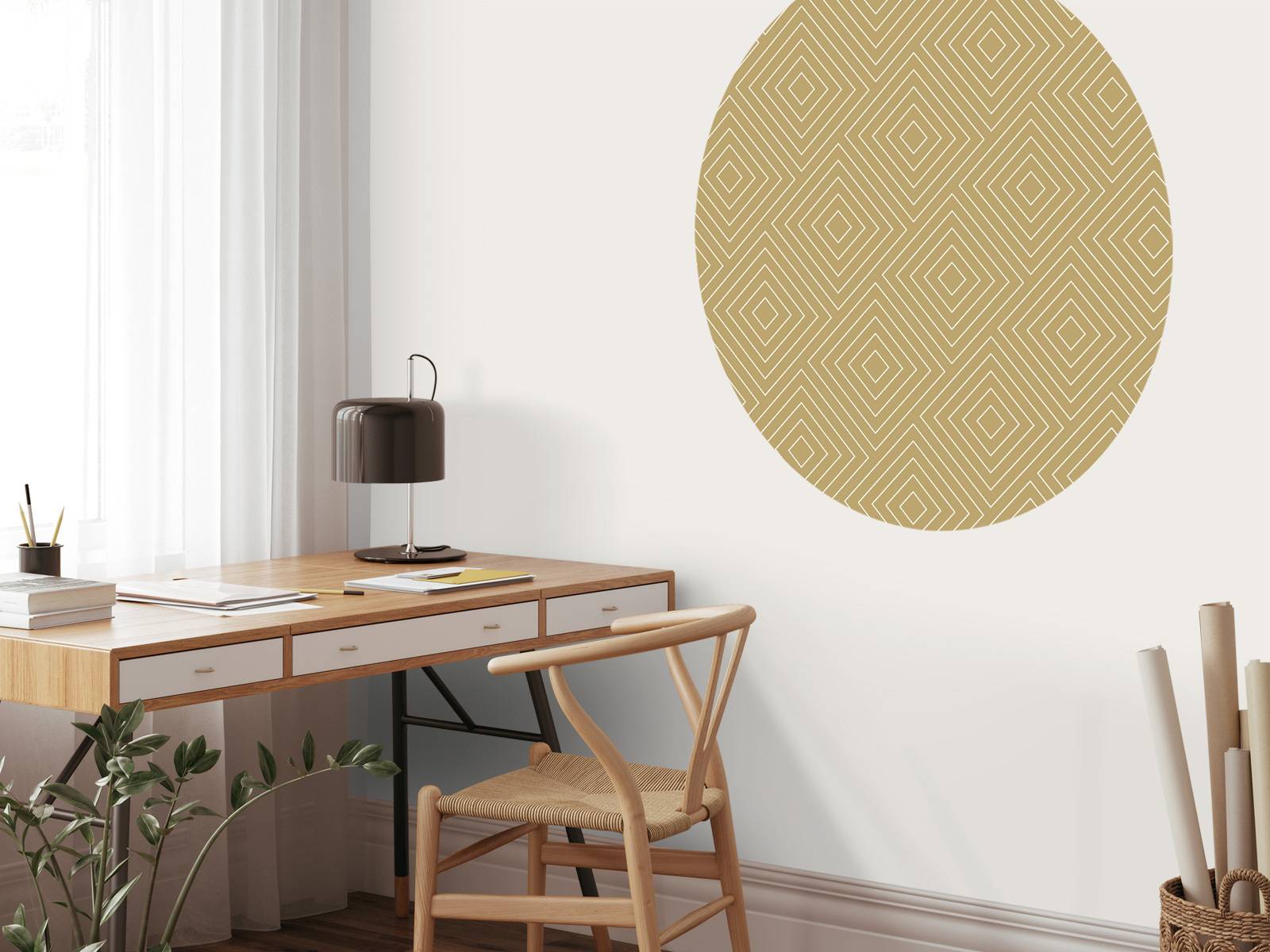 Chevron-Muster, gold