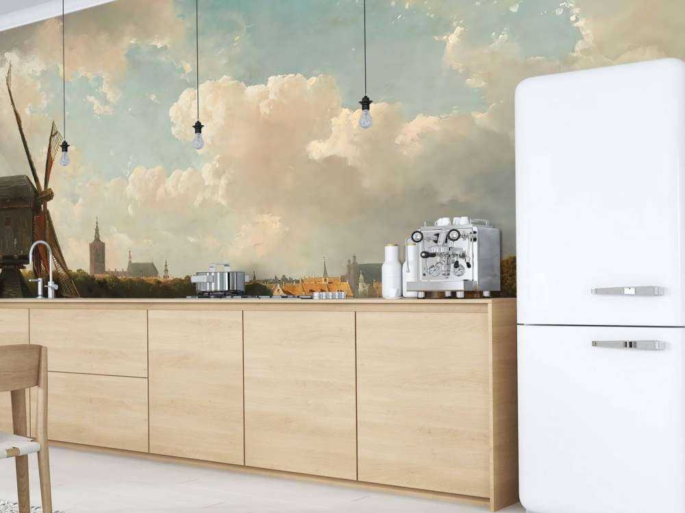 Blick auf Den Haag vom Delfter Kanal aus dem 17. Jahrhundert