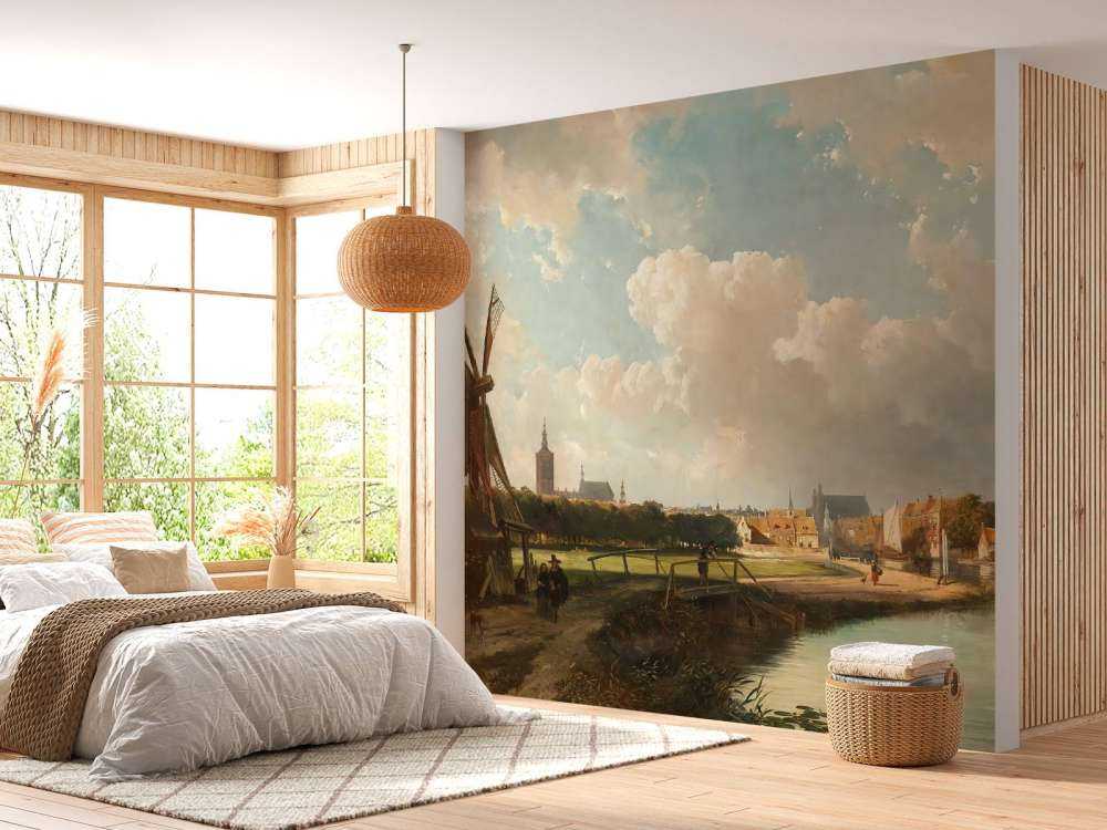 Blick auf Den Haag vom Delfter Kanal aus dem 17. Jahrhundert