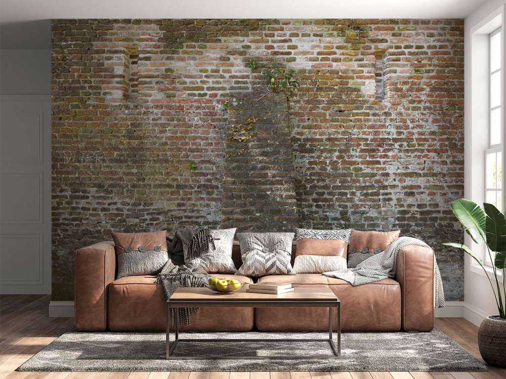Verwitterte Stadtmauer