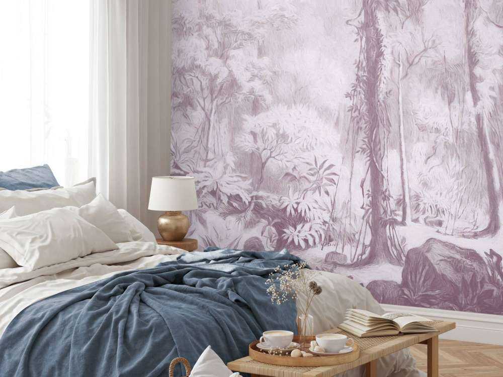 Tropischer Wald - pink