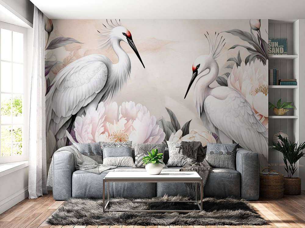 Störche Romantik Pink