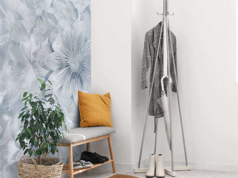 Botanische Aquarell-Eleganz Blaue Mond