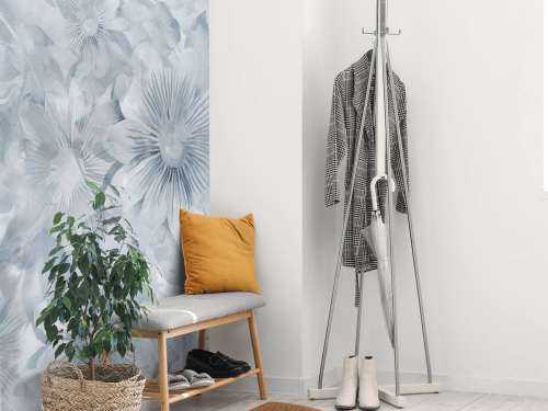 Botanische Aquarell-Eleganz Blaue Mond