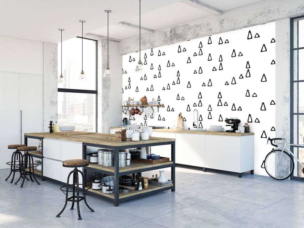 Schwarz-weiße Dreiecke