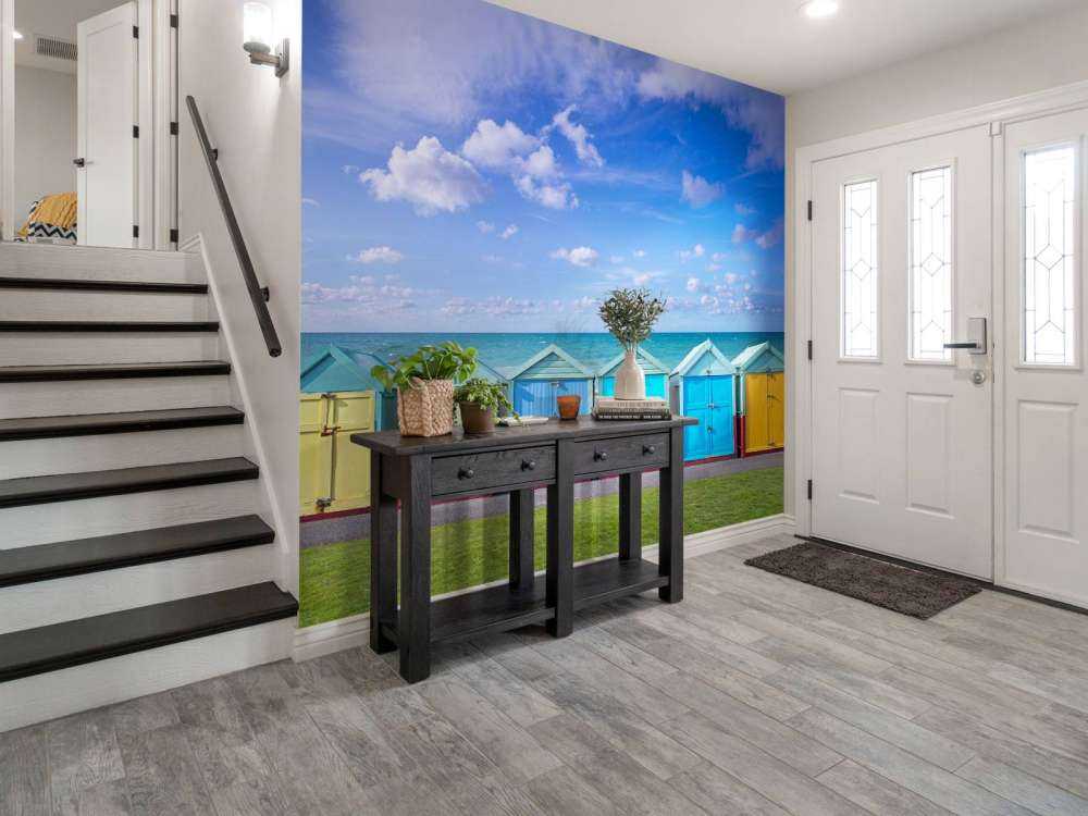Bunte Strandhäuser