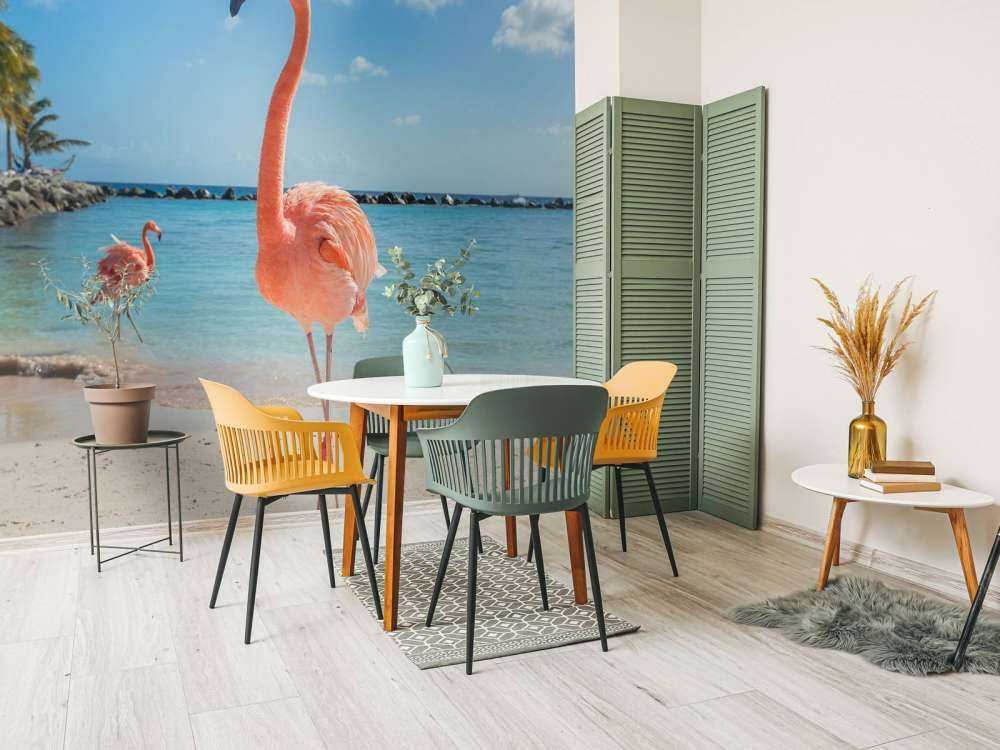 Flamingo am Strand