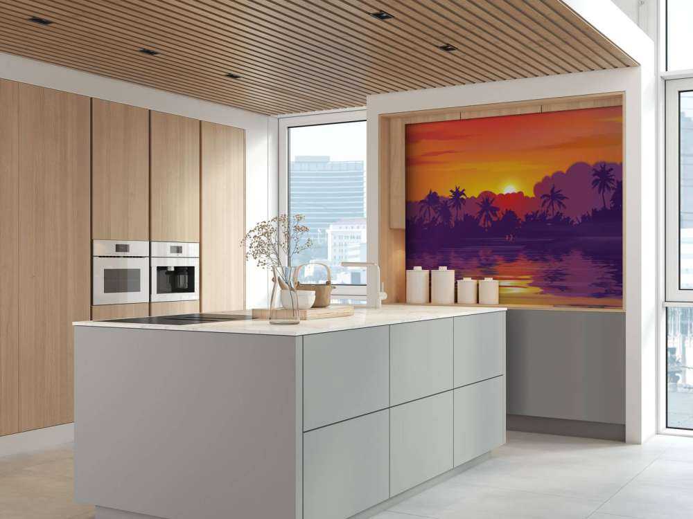 Farbiger Sonnenuntergang