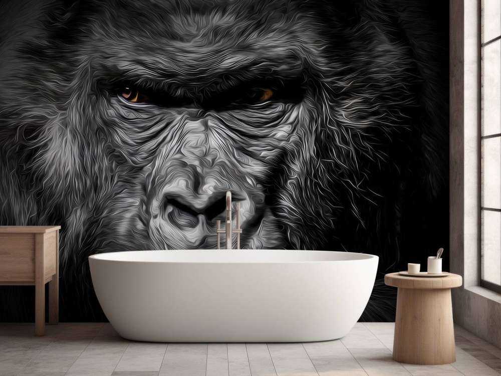 Gezeichneter Gorilla