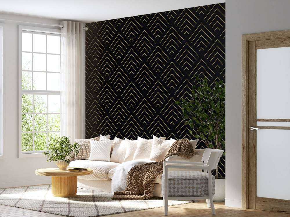Goldene Linien, schwarz