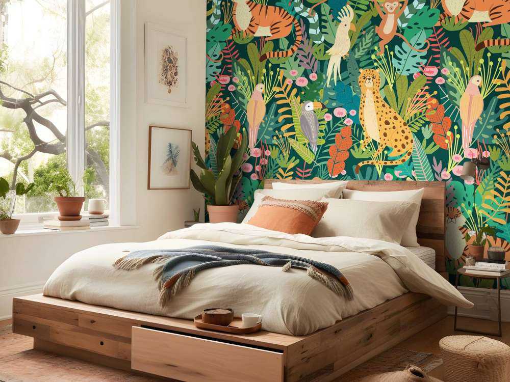 Bunte Tiere Muster