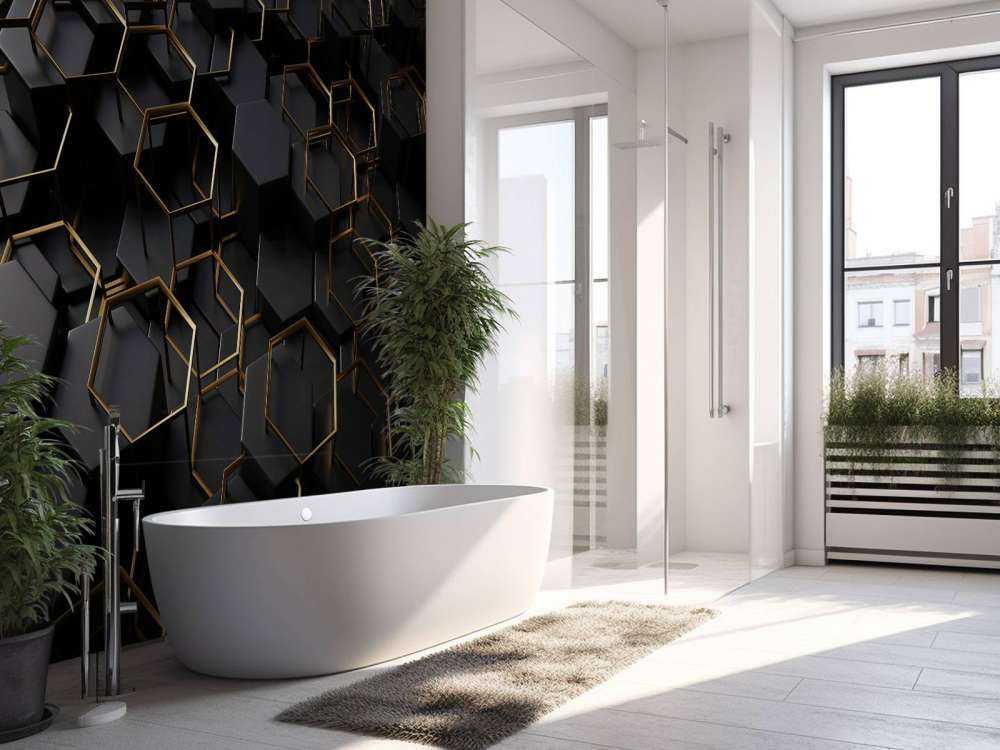 Verschnörkelte Sechsecke