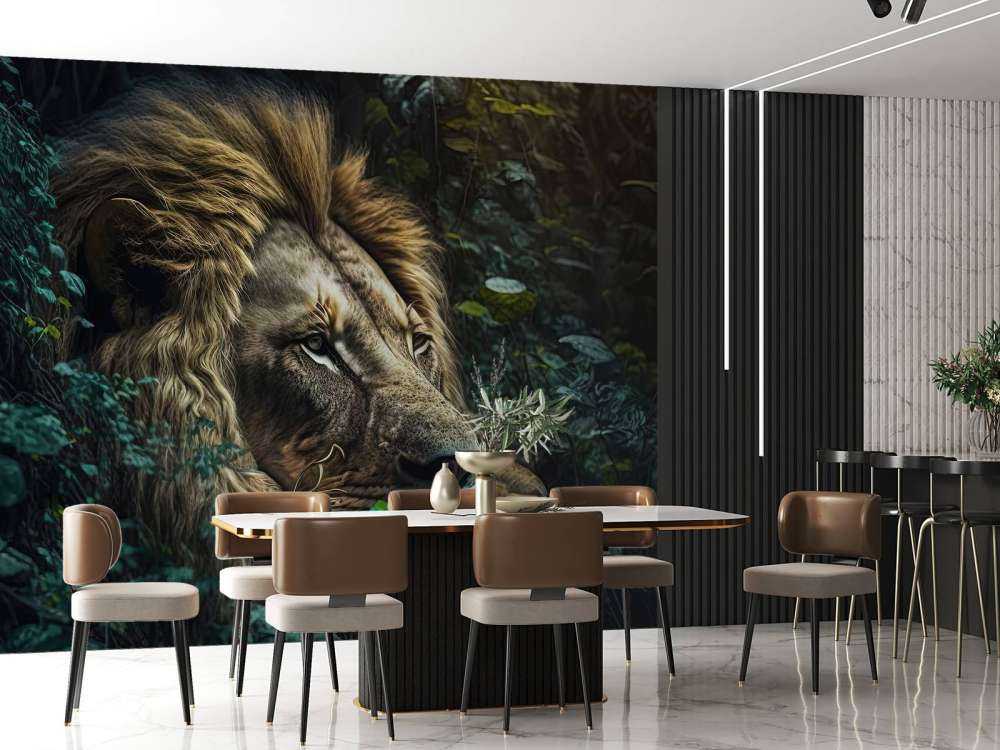 König Löwe im Dschungel