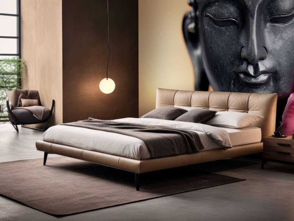Buddha und rosa Orchidee