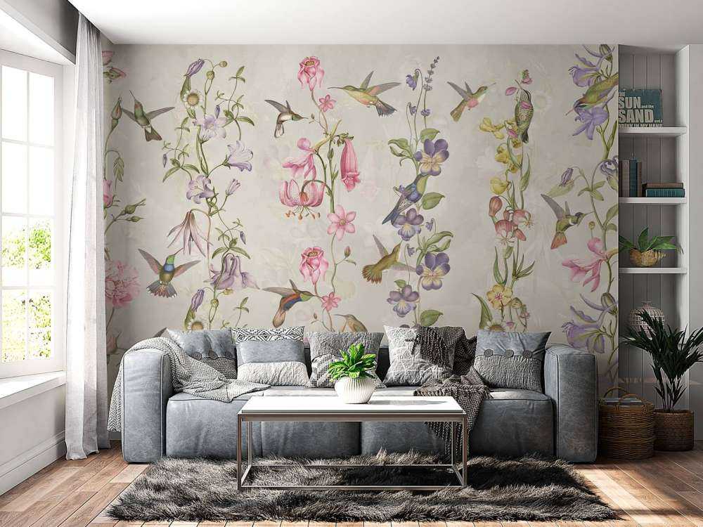 Weiden- und Gartenblumen Taupe