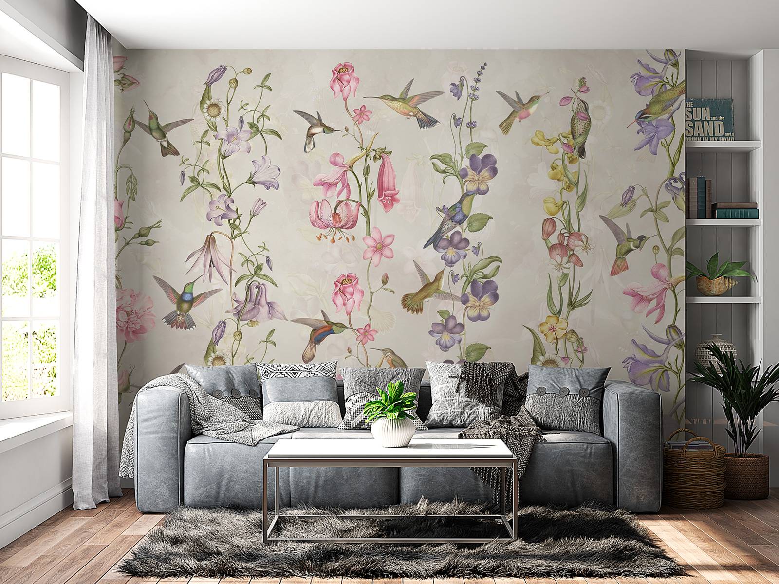 Weiden- und Gartenblumen Taupe
