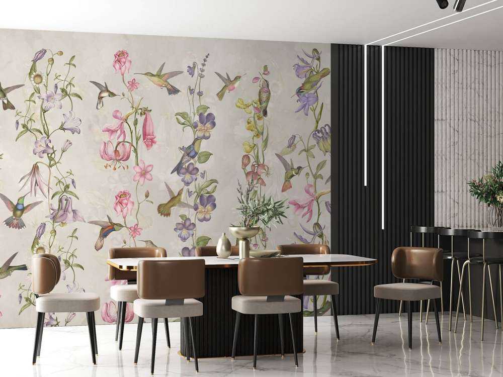 Weiden- und Gartenblumen Taupe