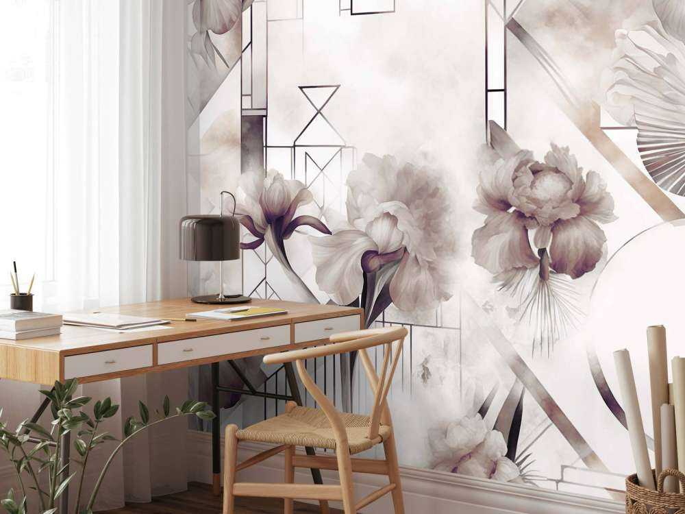 Aquarellgeometrie Braun