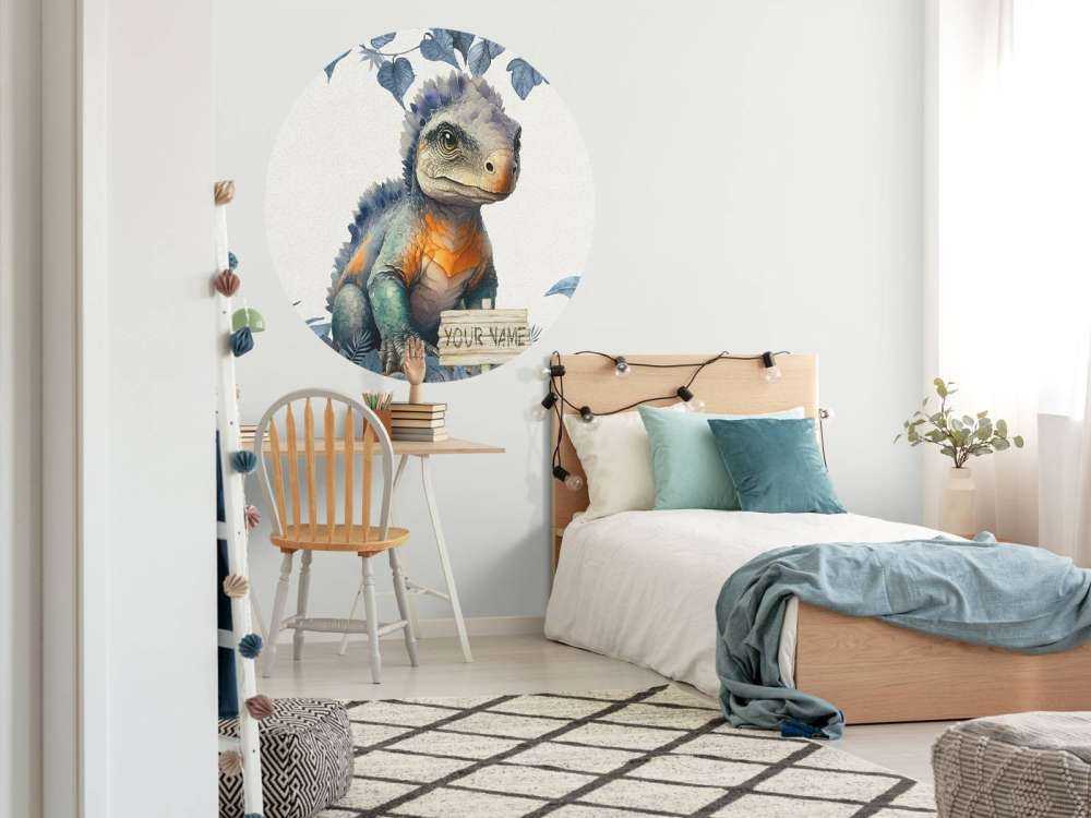 Baby-Ankylosaurus im blauen Dschungel