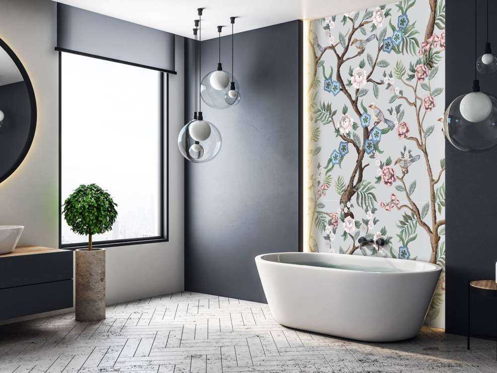 Florales Muster, pastellfarben