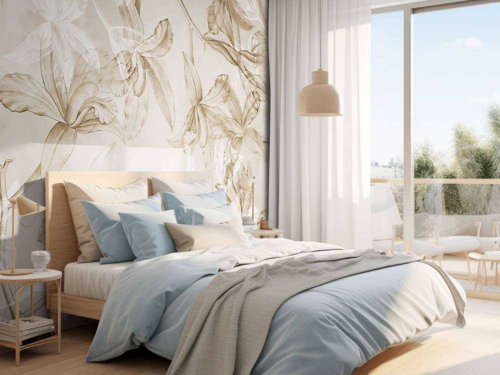 Orchideen Traumlandschaft Sepia