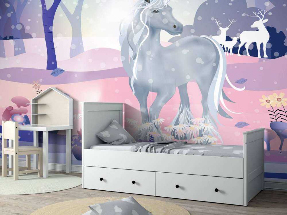 Einhorn im Schnee
