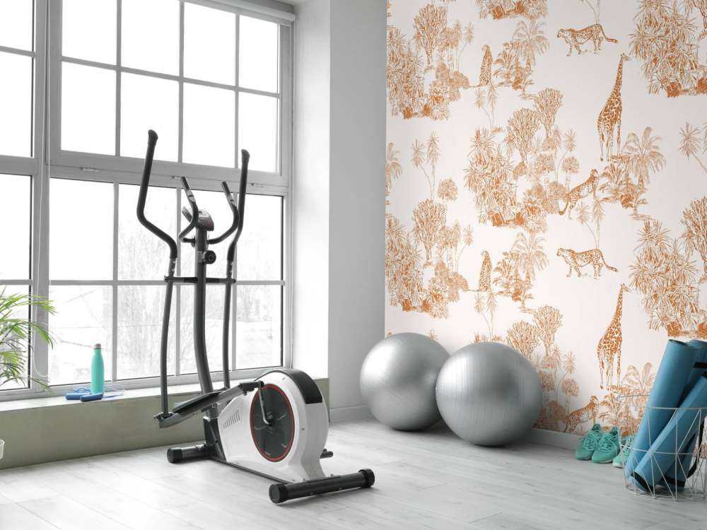 Geparden und Giraffe