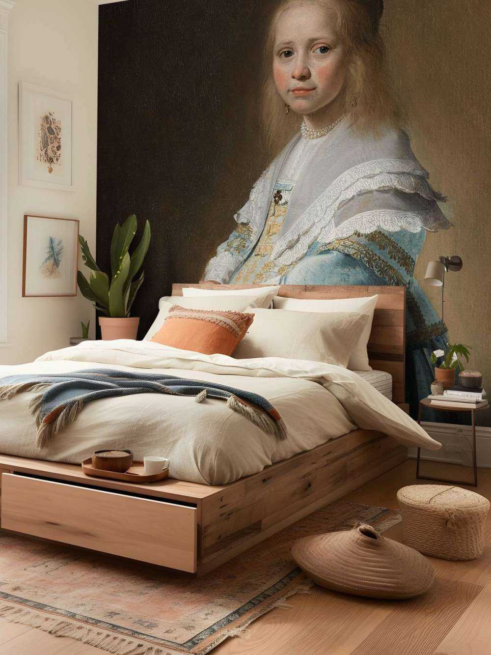 Portrait eines Mädchens im Blau