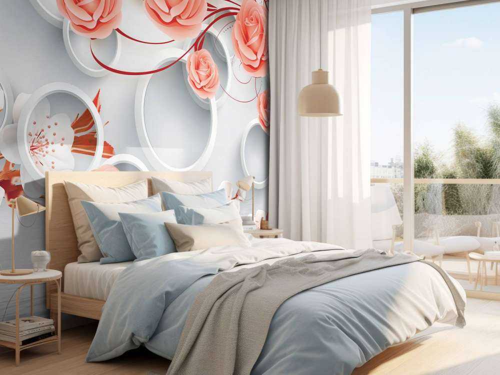 3D Kreise und Blumen