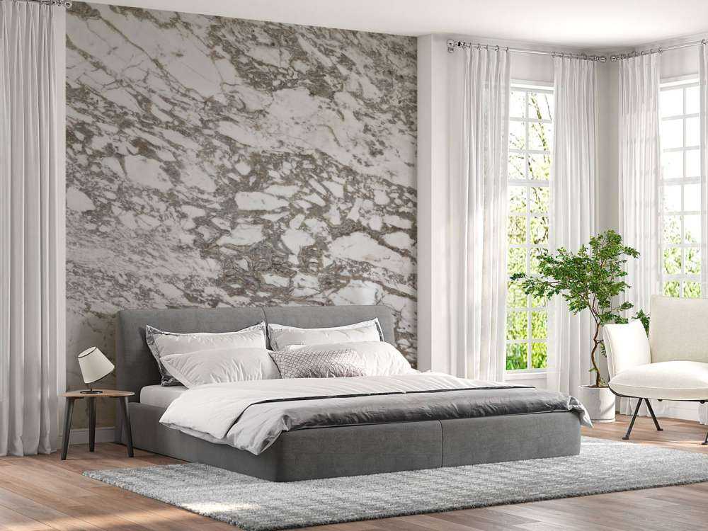 Weißer Marmor mit grober Struktur