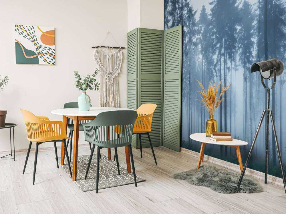 Die neblige Landschaft