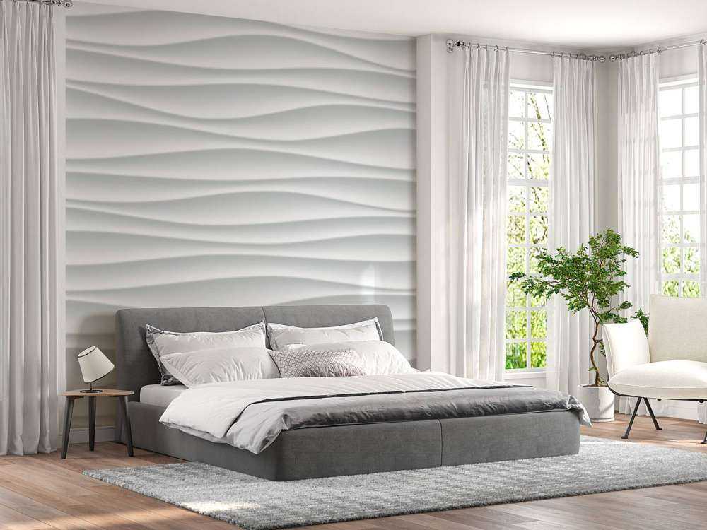 Weiße wellenförmige Struktur