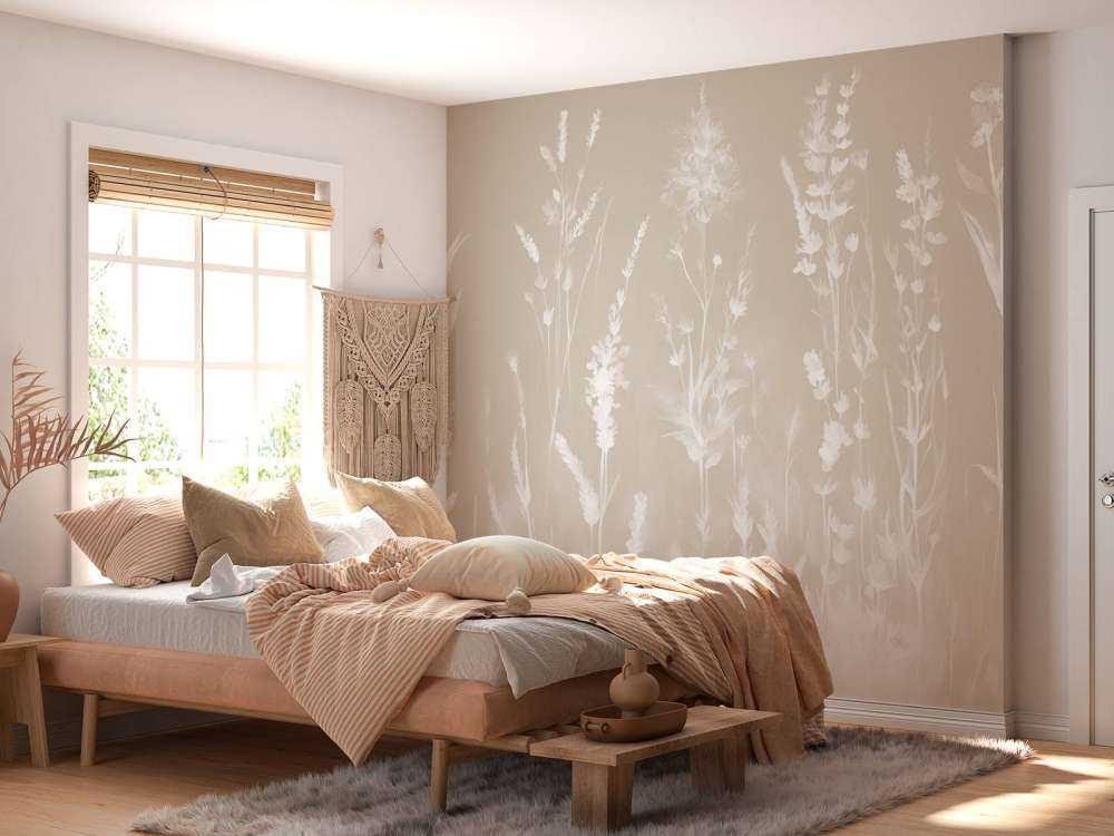 Lavendellicht Nahtlos Sandbeige