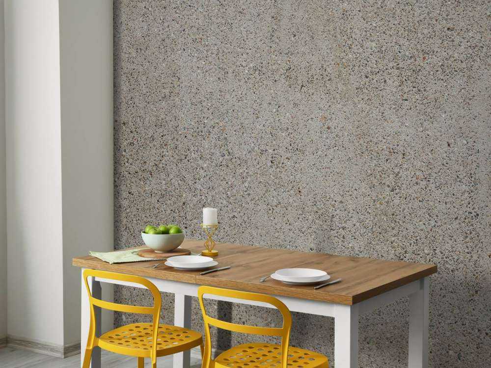Beton mit groben Steinen
