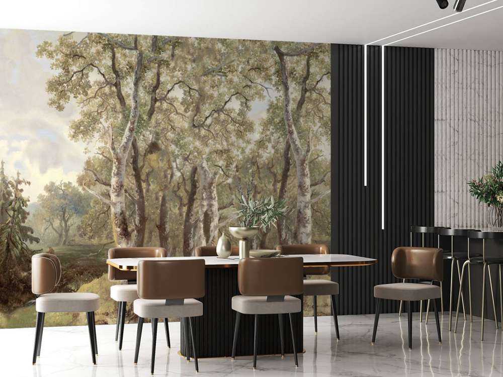 Waldlandschaft Farbpanorama