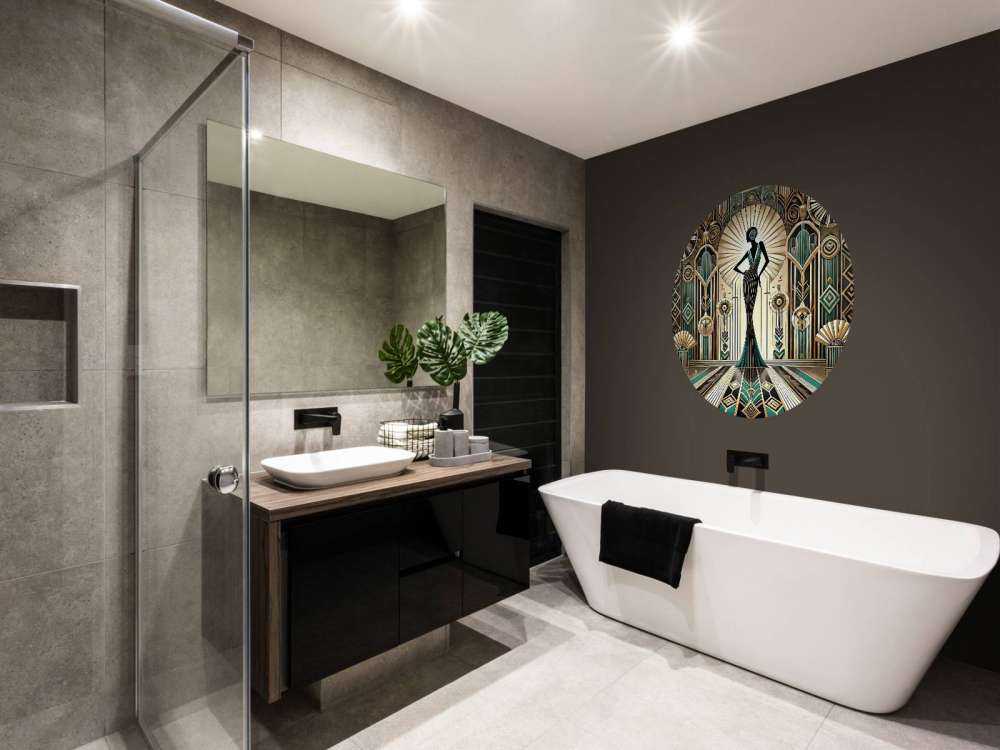 Vintage-Eleganz-Szene im Art Deco