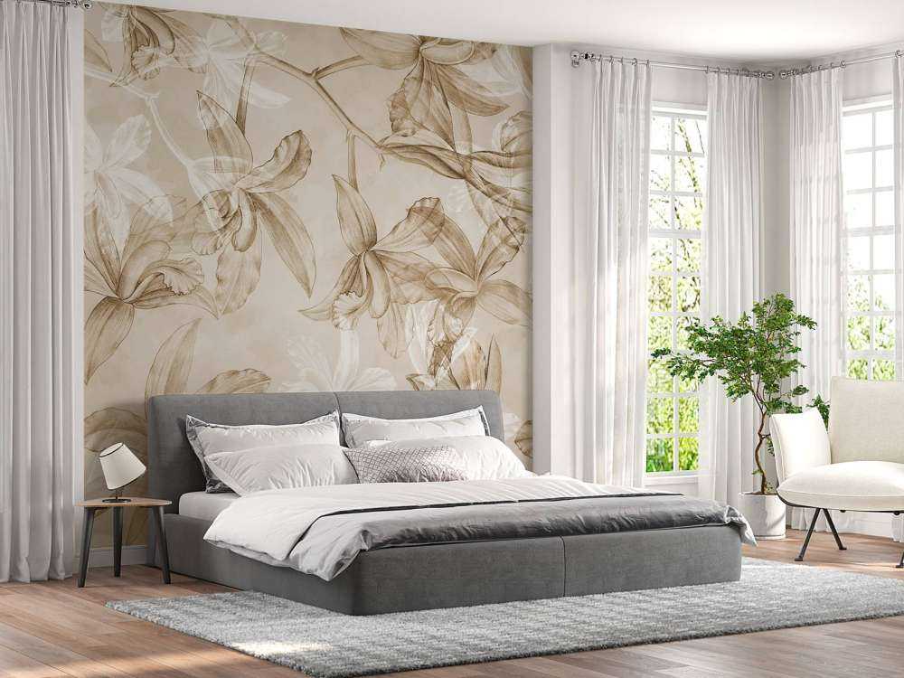 Orchideen Traumlandschaft Sepia