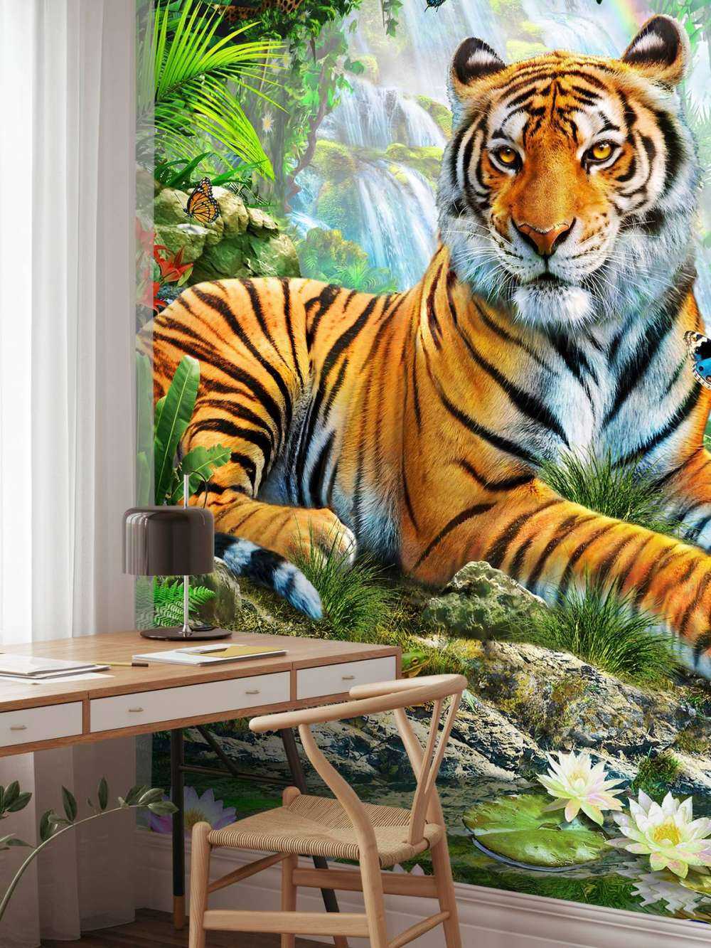 Tiger on a rock