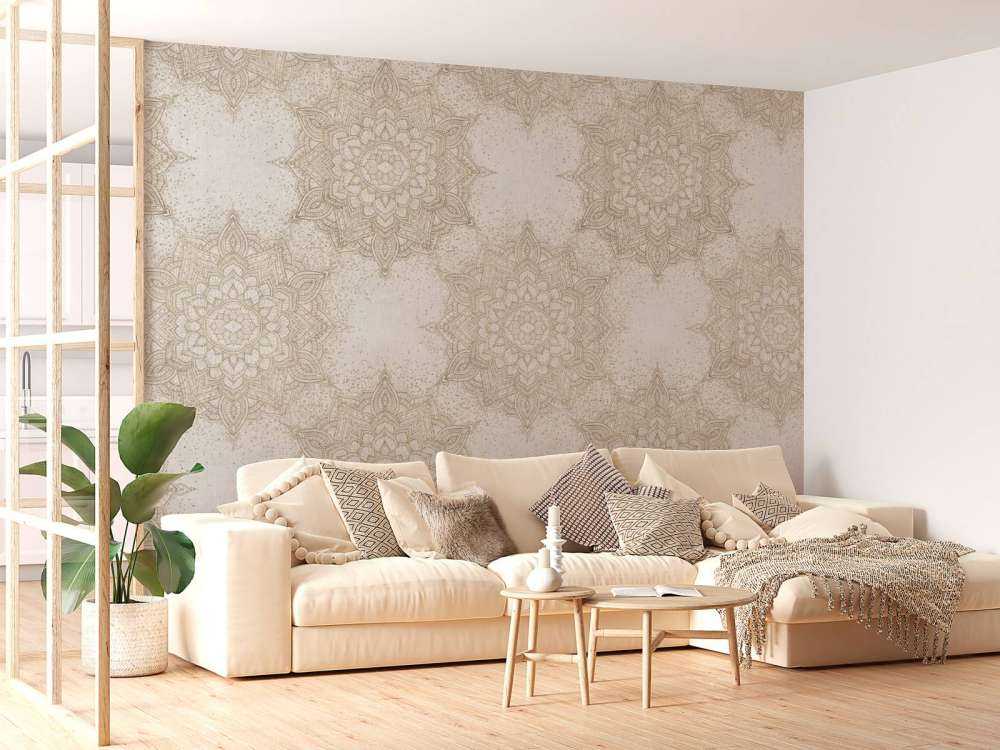 Marrakesch-Magisches Mandala - beige