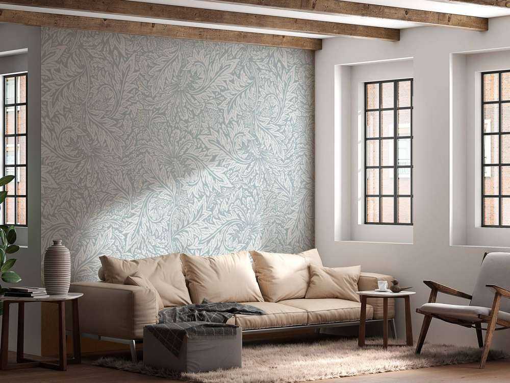 Morris Florals & Leaves - puderblau
