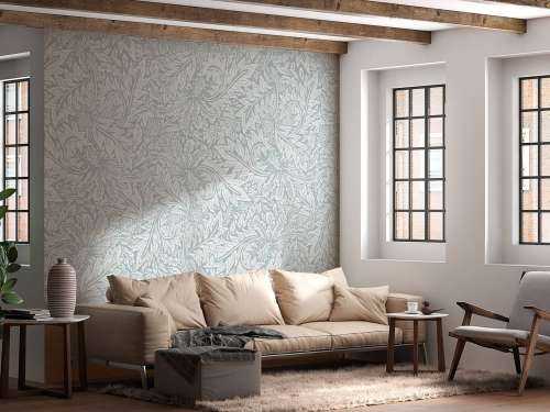 Morris Florals & Leaves - puderblau
