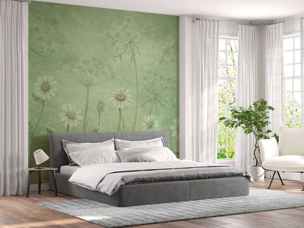 Dazzling Daisies - Green