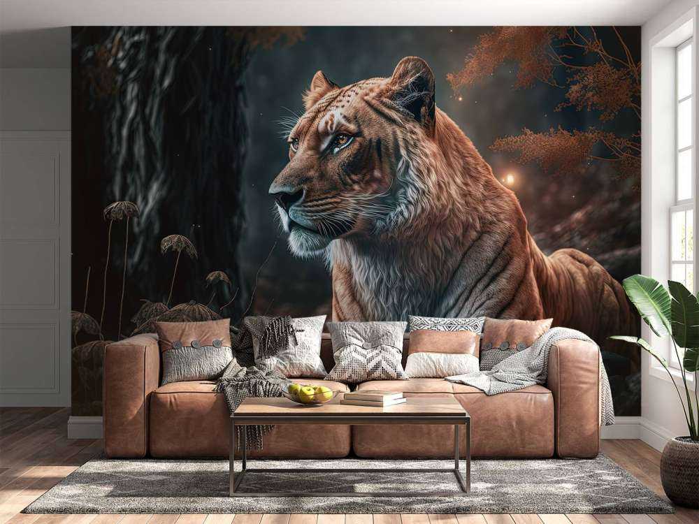 Illustration eines Löwen